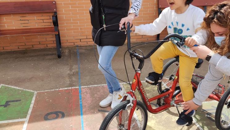 Disfrutando de las bicicletas