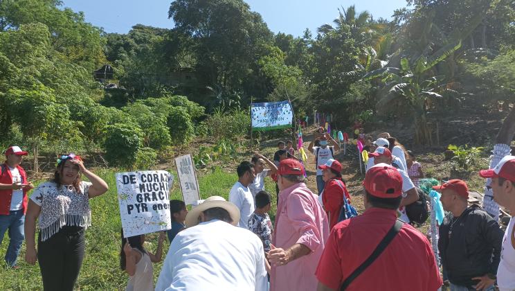 Recibimiento voluntarios en Paso Limón.